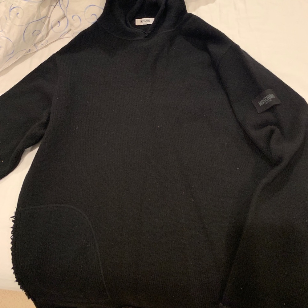 Black hooded sweater Moschino Jeans